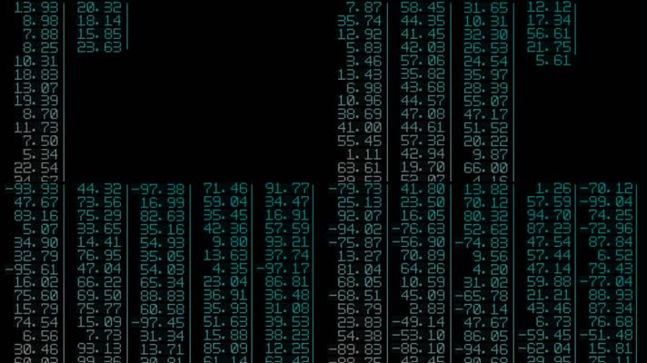 带通道数字代码屏幕滚动下落通道合成