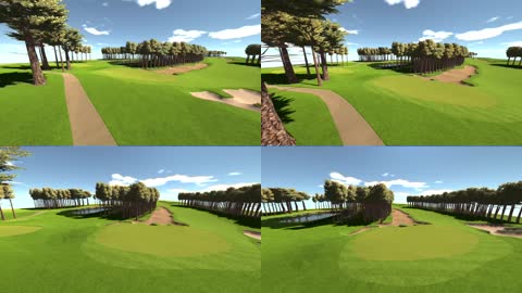 3D动画生态草地树林