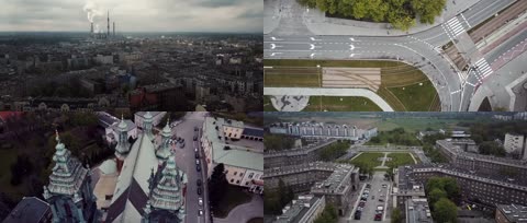 波兰城市风光航拍精品实拍