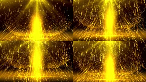 震撼金色粒子视频