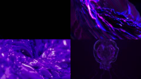 4K紫色流体动感光影led背景