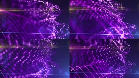 时尚紫色粒子背景循环