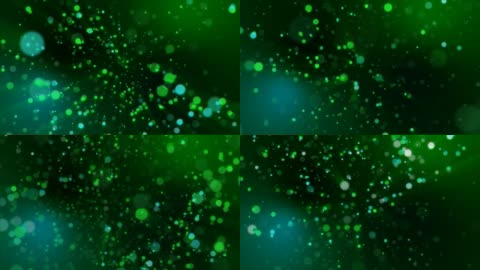 绿色粒子光点背景