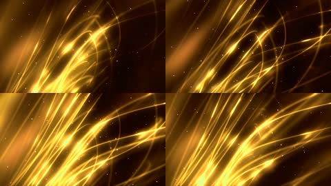 金色粒子线条粒子背景