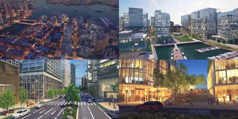 3D建筑商业综合体城市规划