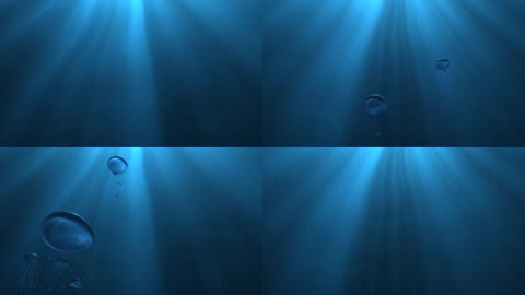 神秘光线水底气泡LED背景