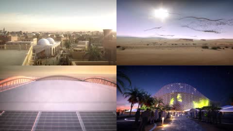 3D阿联酋迪拜体育馆建筑动画