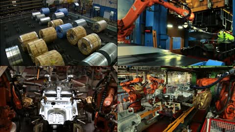 汽车工厂自动化机械生产