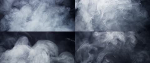【4K】青烟云烟炊烟烟雾流动云雾缭绕