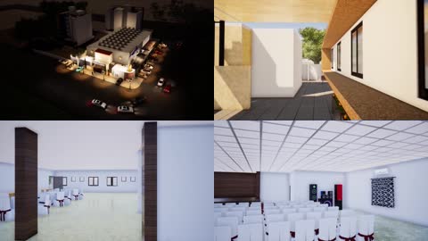 3D建筑居民社区规划配套设施动画游览