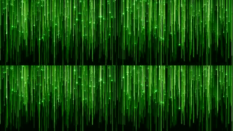 4K绿色粒子线条