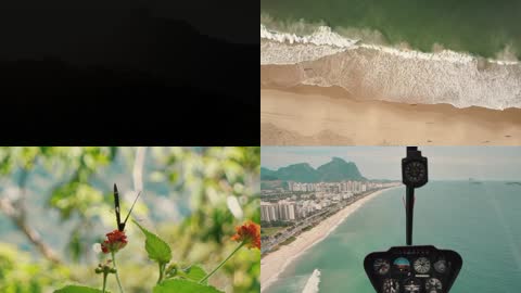 3k航拍巴西里约热内卢旅游风光