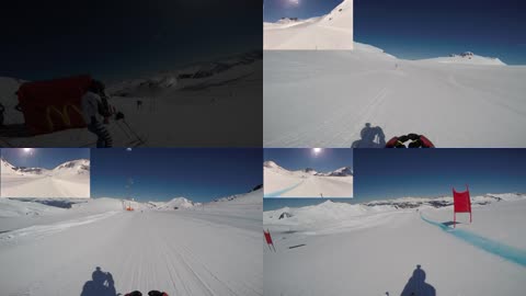第一视角高山滑雪