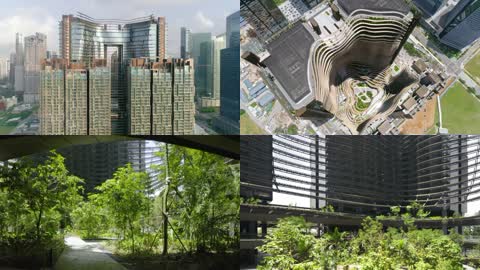 多层三维立体结构生态建筑设计