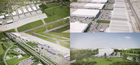 3D飞机场建设整体规划设计展示
