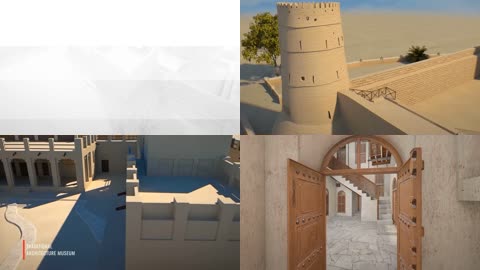 4K三维激光扫描迪拜遗产村古建筑
