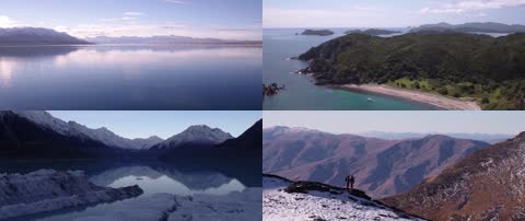 3k航拍新西兰自然美景旅游度假