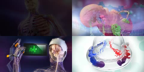 3D人体医疗消化细胞医学动画