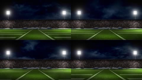 三维立体世界杯足球场LED动态背景
