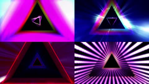 三角形棱镜光线LED音乐舞蹈