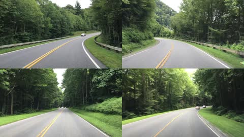 3K山区森林公路开车第一视角