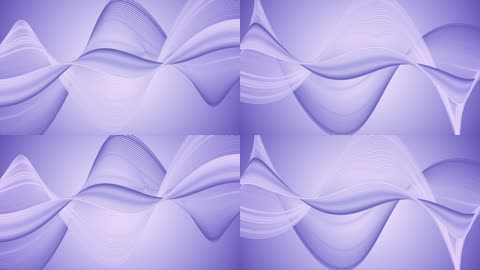 4K抽象粒子线粒子波浪旋转循环动画