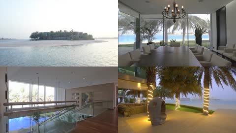 4K迪拜棕榈岛海滨豪华别墅会所
