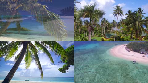 4K大洋洲斐济群岛美丽风光