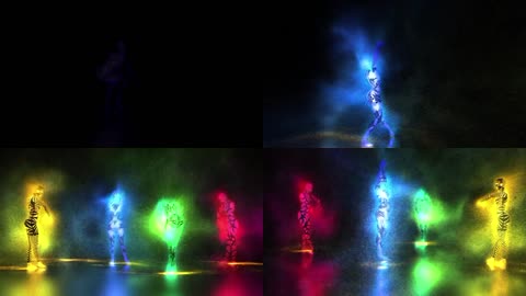 粒子人物跳舞视频