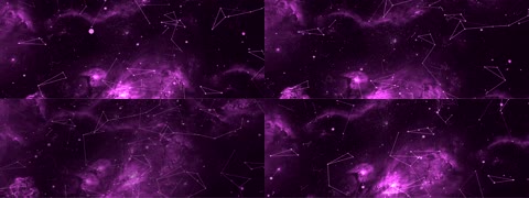紫色宇宙星空连线