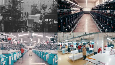 4K工业科技袜子纺织棉袜生产工厂