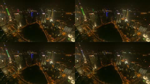 上海CBD4K视频素材延时