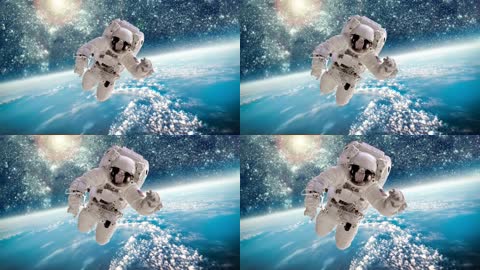 航天人员在太空