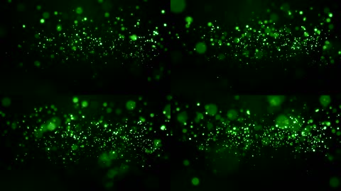 绿色粒子光线 