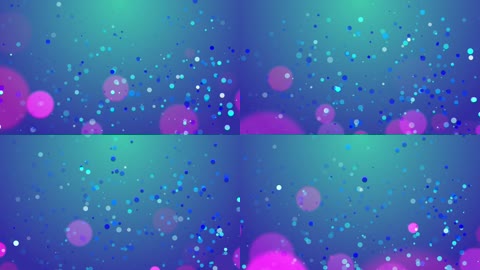 梦幻仙境七彩圆点粒子飘浮LED动态背景视频素材