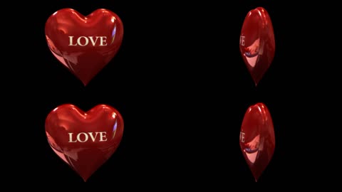 红色爱心气球婚庆爱情带通道