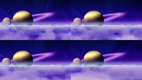 梦幻抽象虚拟星球云层移动变幻遮罩光效夜空LED背景动画视频素材