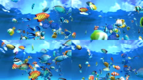 3K梦幻3D海洋世界水族馆
