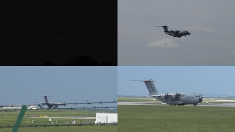 空客A400M军用运输机航空表演