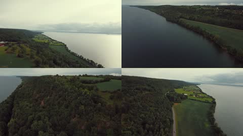 瑞典第二大湖韦特恩湖美景航拍