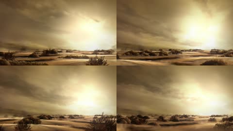 复古气息虚幻构建场景荒野戈壁沙漠