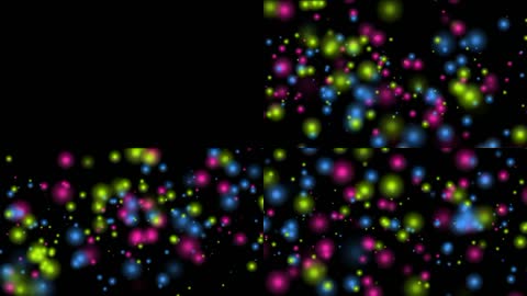 色彩斑斓光效粒子错乱运动