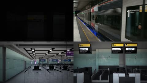 英国伦敦希思罗机场3D动画