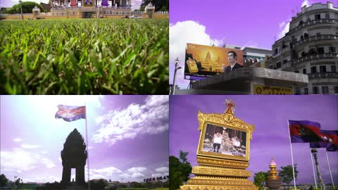 越南柬埔寨城市建筑视频素材