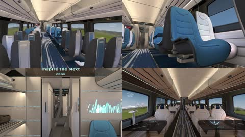 三维模拟未来智能高铁