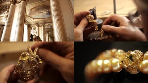 奢华黄金钻石珠宝手工制造