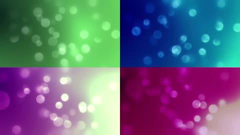5种颜色粒子光斑背景视频