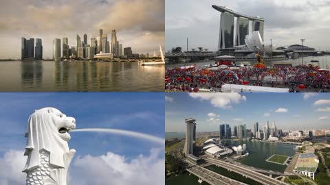 新加坡人文风景旅游记录宣传片