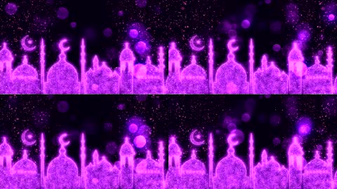 紫色粒子梦幻城堡