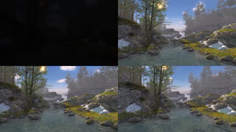 4K小溪河流3D动画